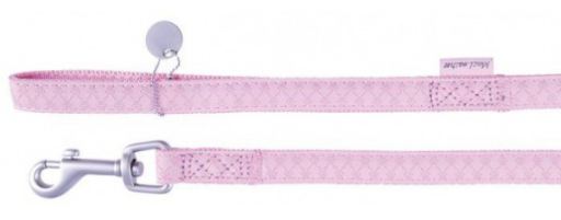 Laisse en Cuir "Mac" Rose Laisse en Cuir "Mac" Rose