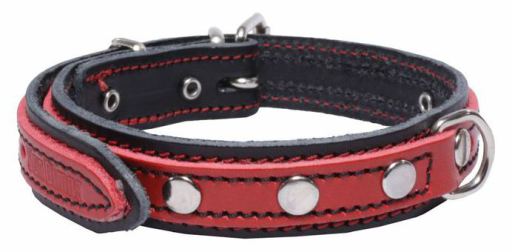 Collier Double (20x440mm) NOIR/ROUGE Collier Double (20x440mm) NOIR/ROUGE