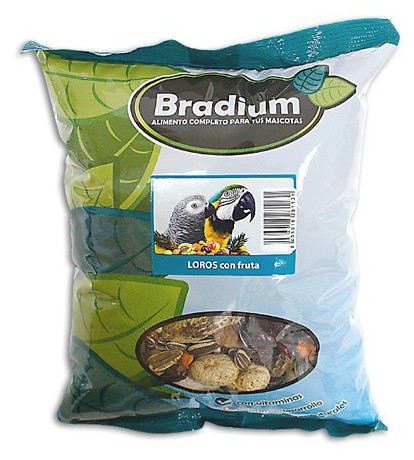 Bradium Perroquets avec Fruit 720 Gr. Environ