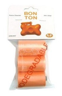 Sacs ramasse-crottes pour Bon Ton - Orange