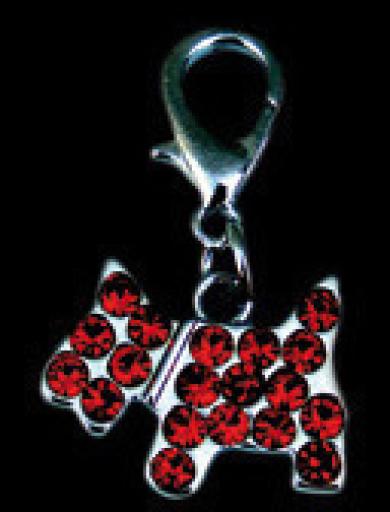 Chien suspendu pierres de couleur Chien suspendu pierres de couleur
