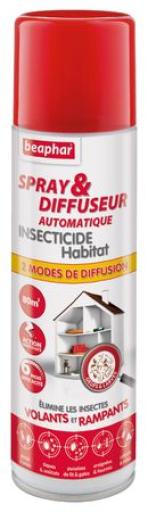 Spray et Diffuseur automatique insecticide pour l'habitat