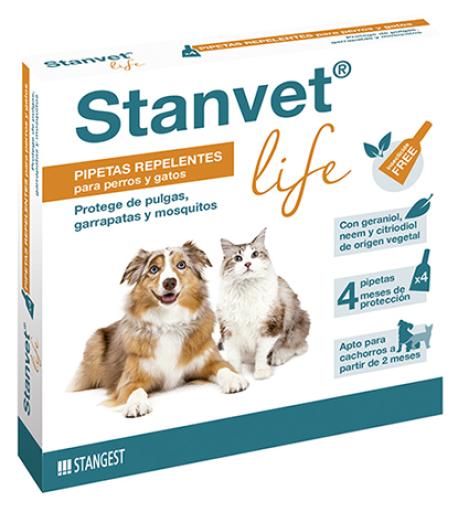 Pipettes Anti-insectes Stanvet Life pour Chiens 4 Unités Pipettes Anti-insectes Stanvet Life pour Chiens 4 Unités